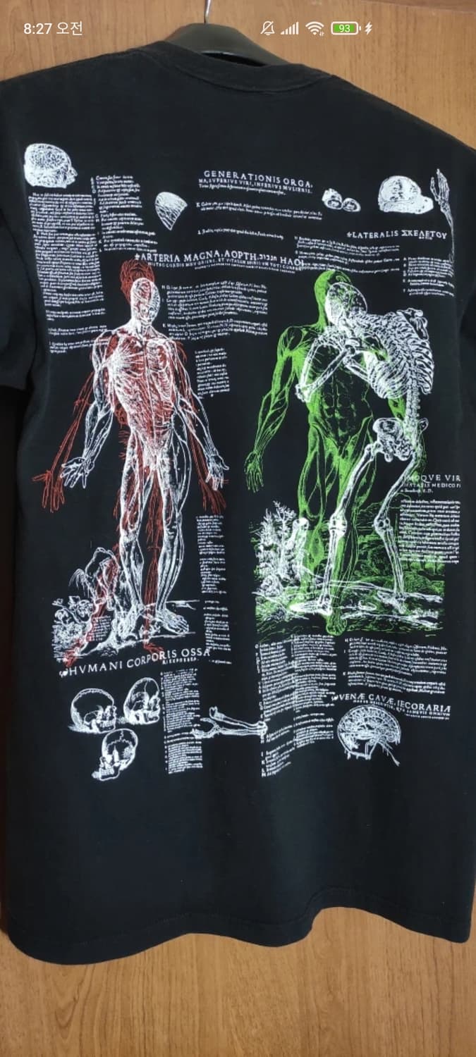 80s~90s anatomy 티셔츠 상품이미지2
