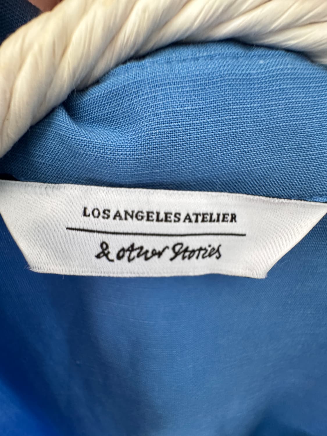 새상품 컨디션 & Other Stories 블루 랩 원피스 EUR 36( 상품이미지7