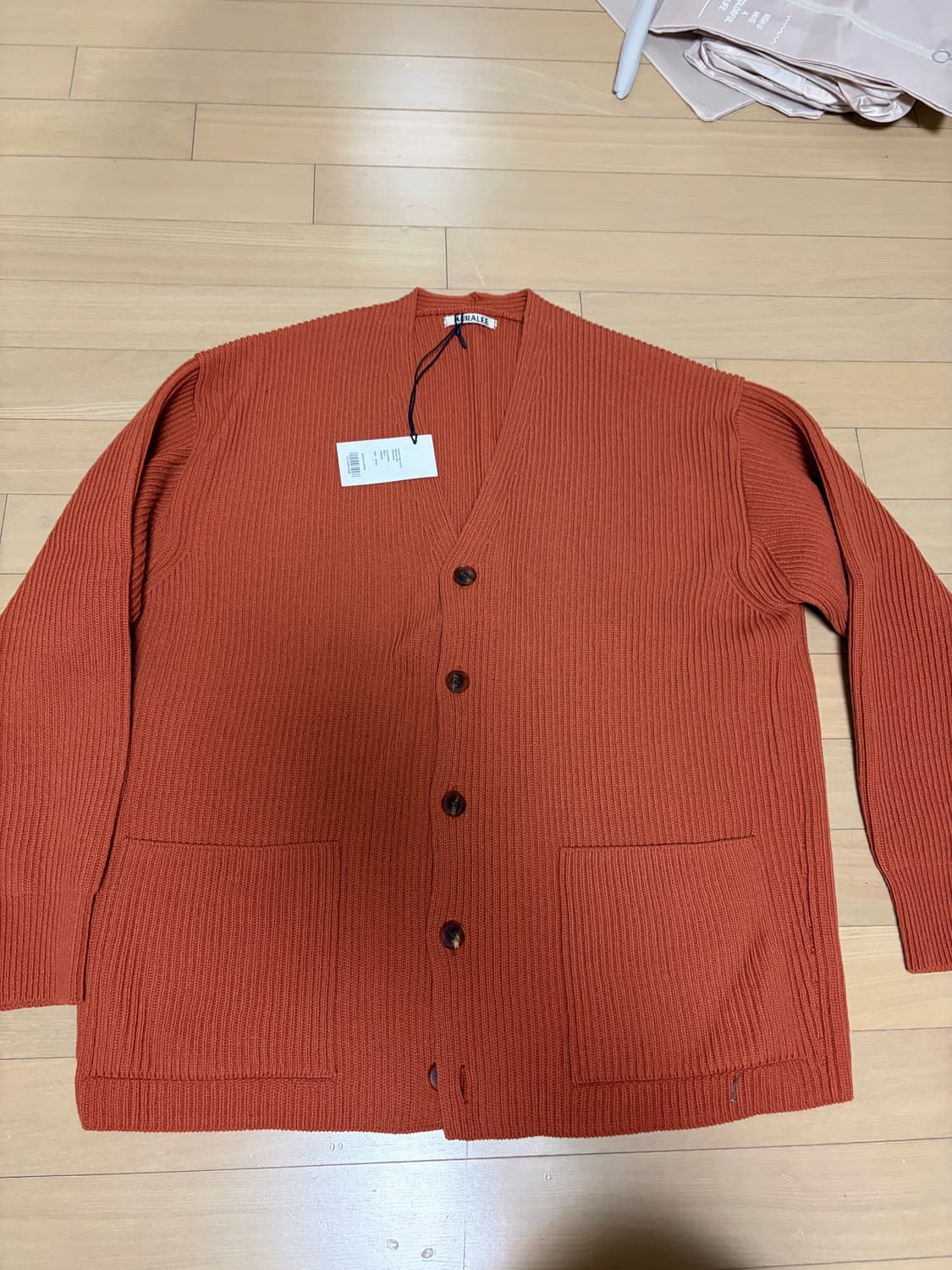 오라리 오레지 립니트 가디건 상품이미지4