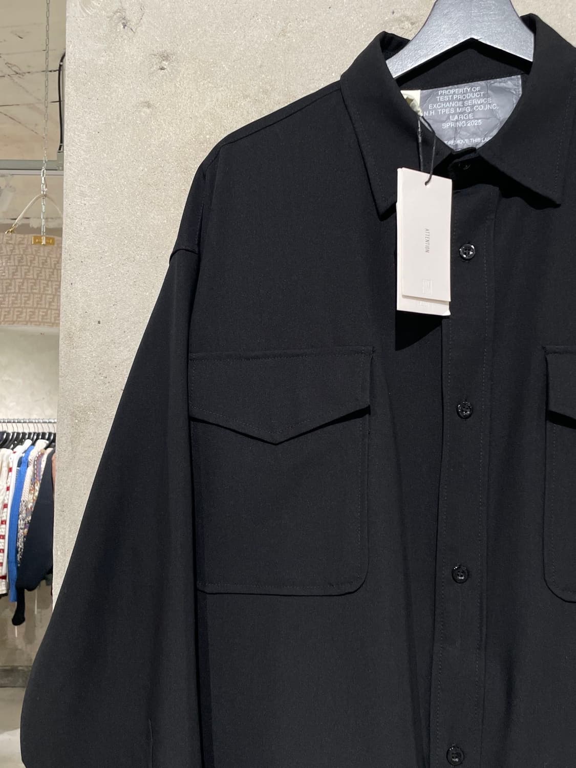 엔 할리우드 25S/S 블랙 테스트 프로덕트 cpo 셔츠 상품이미지2
