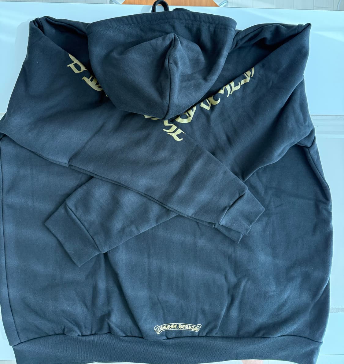 크롬하츠 버티컬로고 후드집업 아미그린 XL 상품이미지2