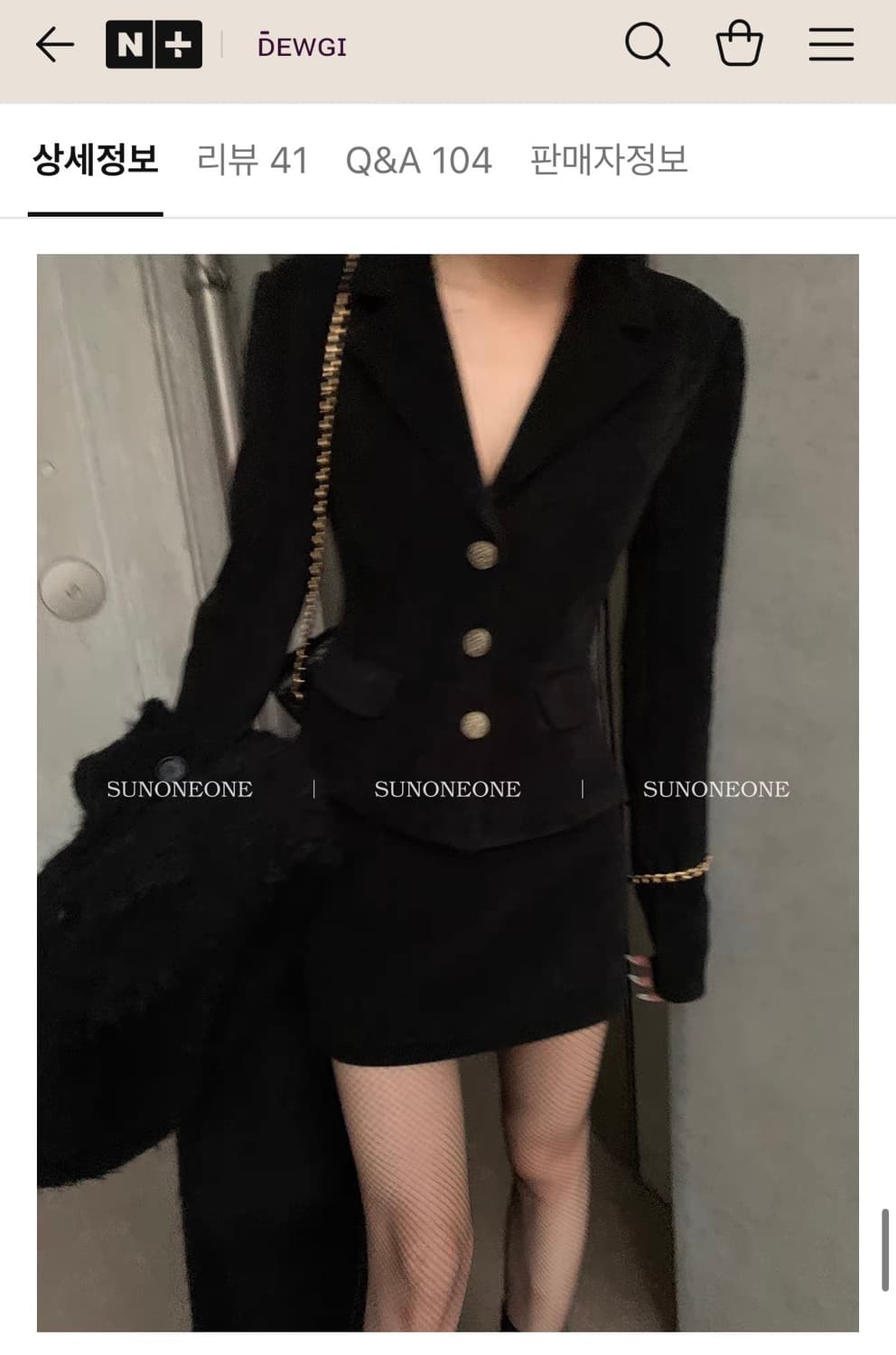 여성 블랙 정장 재킷  상품이미지2