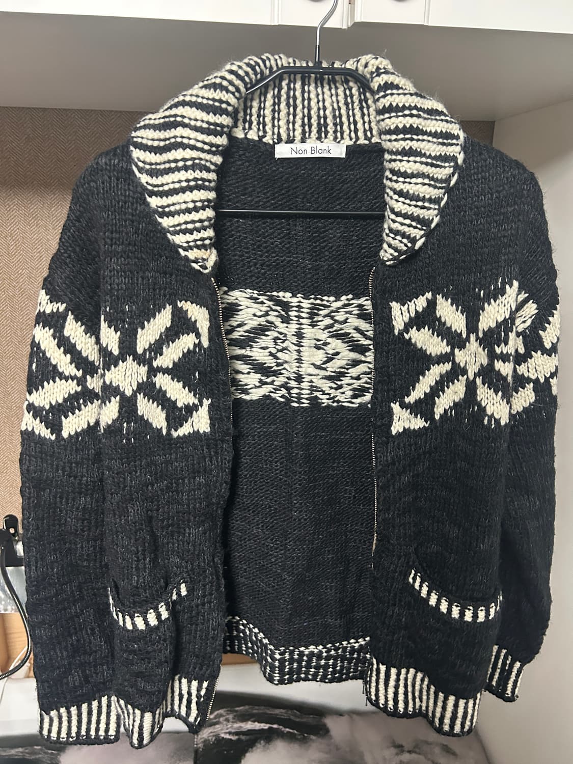 Non Blank 코위찬 집업 가디건 상품이미지3