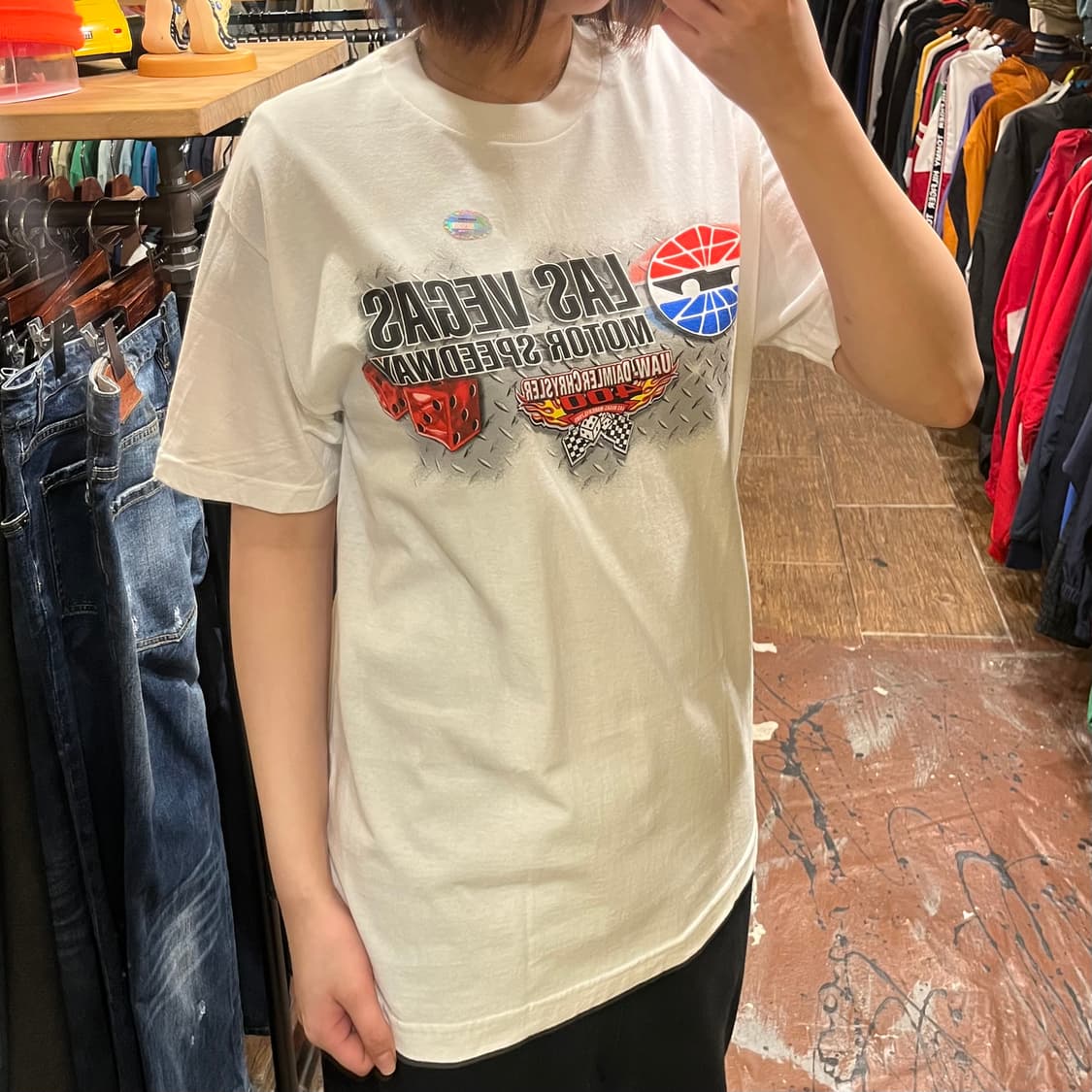 [HI] 빈티지 반팔 티셔츠 화이트 상품이미지3