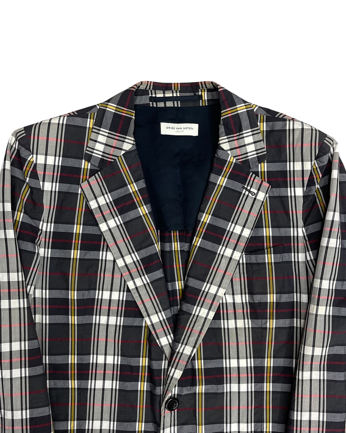 드리스 반 노튼 플레이드 체크 블레이저 상품이미지6