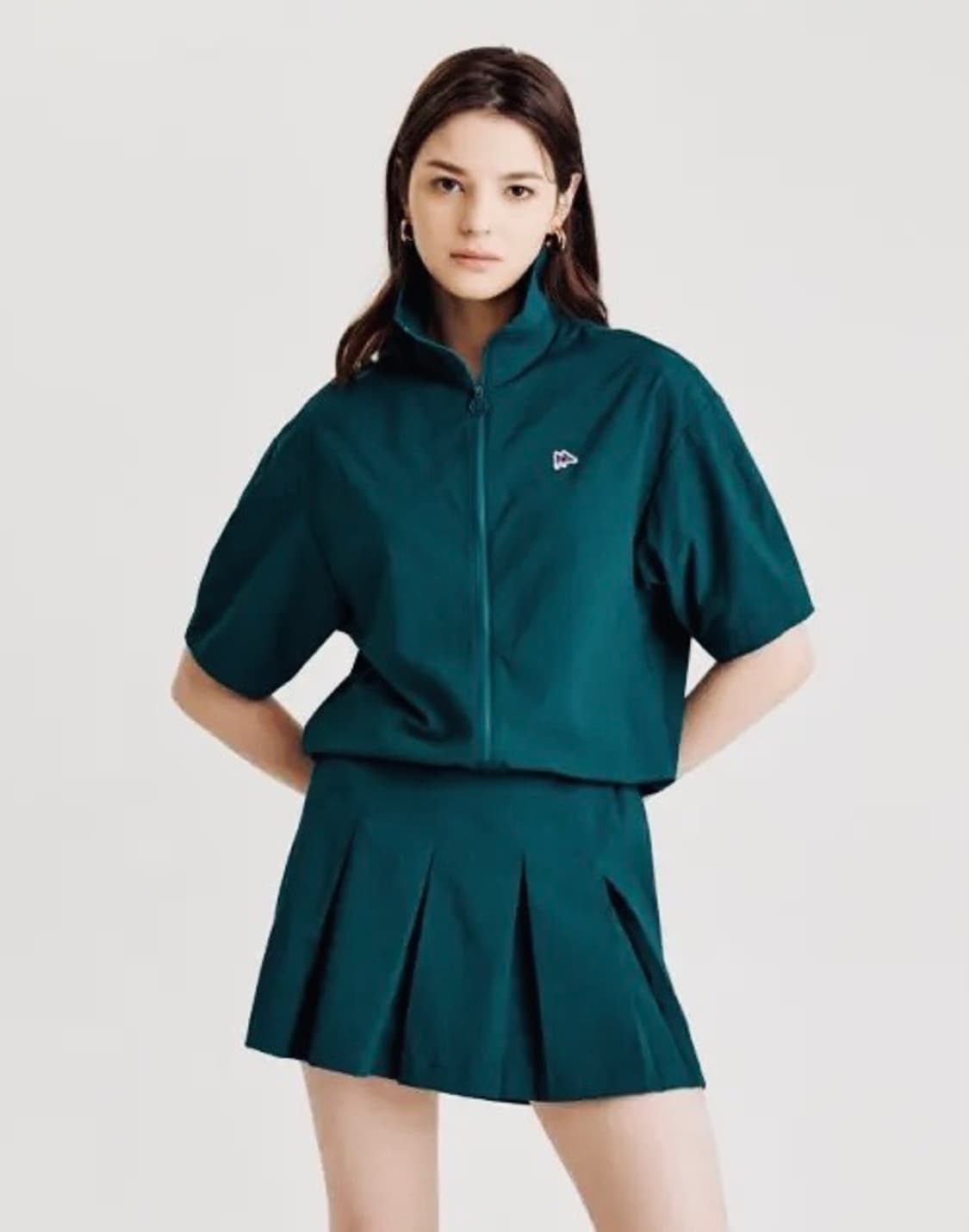 베이델리 카라 반팔셔츠 원피스 상품이미지1