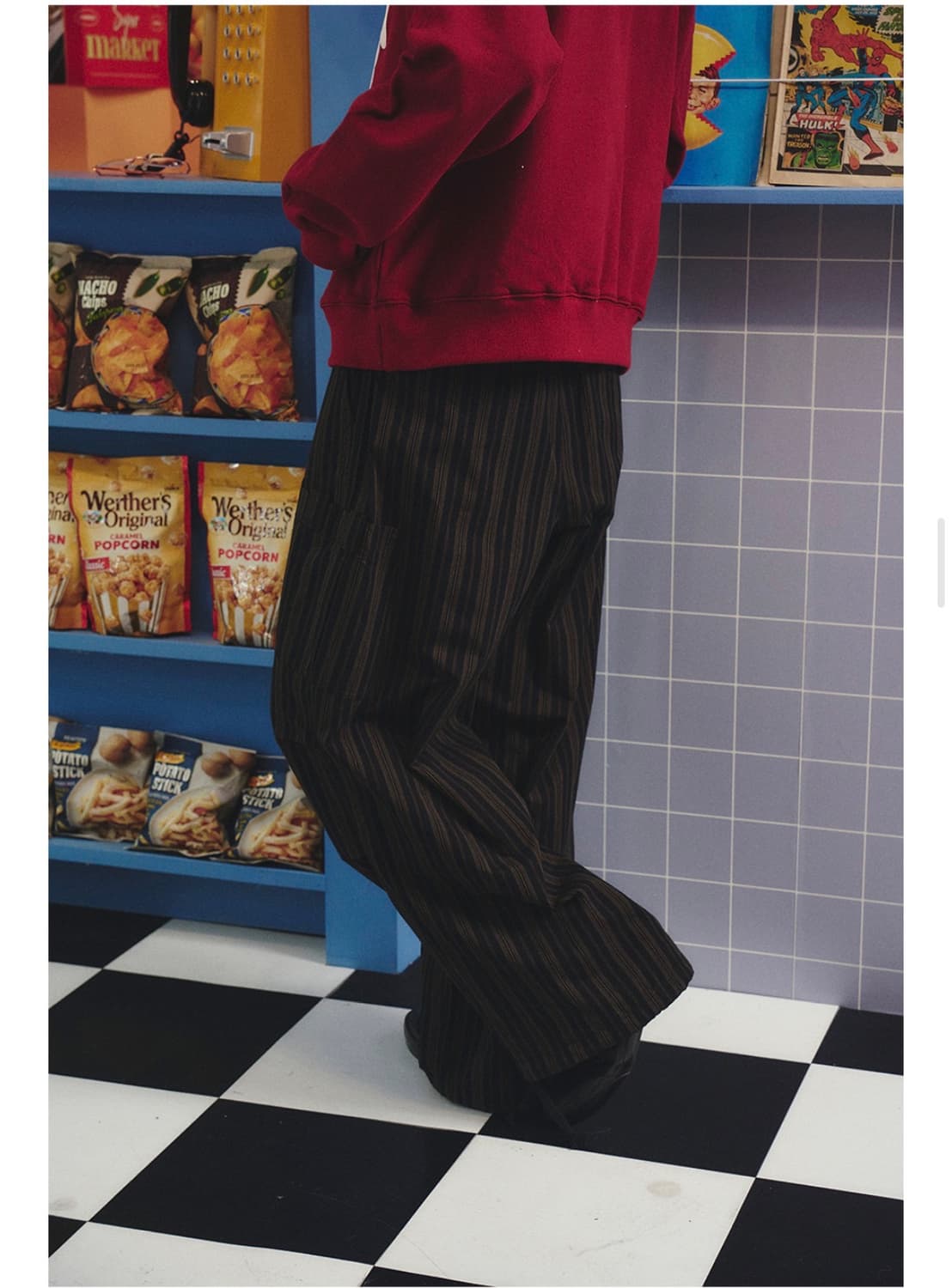 [TRAVEL] 스트라이프 카고 포켓 팬츠 상품이미지4