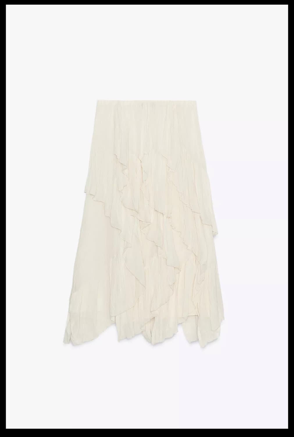 ZARA 자라 희귀템 쉬폰 레이어드 스커트 상품이미지5