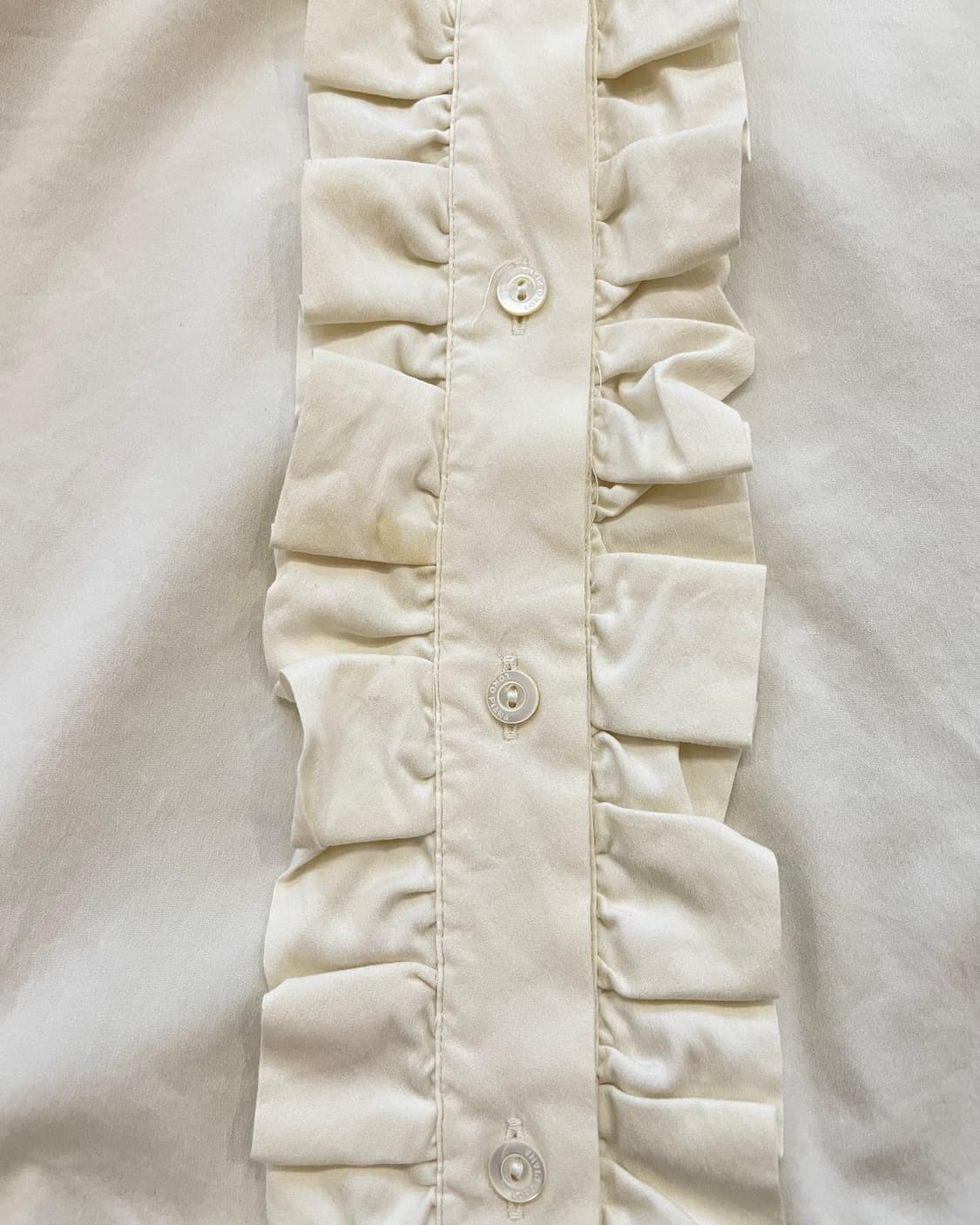 로로피아나 오프화이트 러플 셔츠 46 상품이미지2