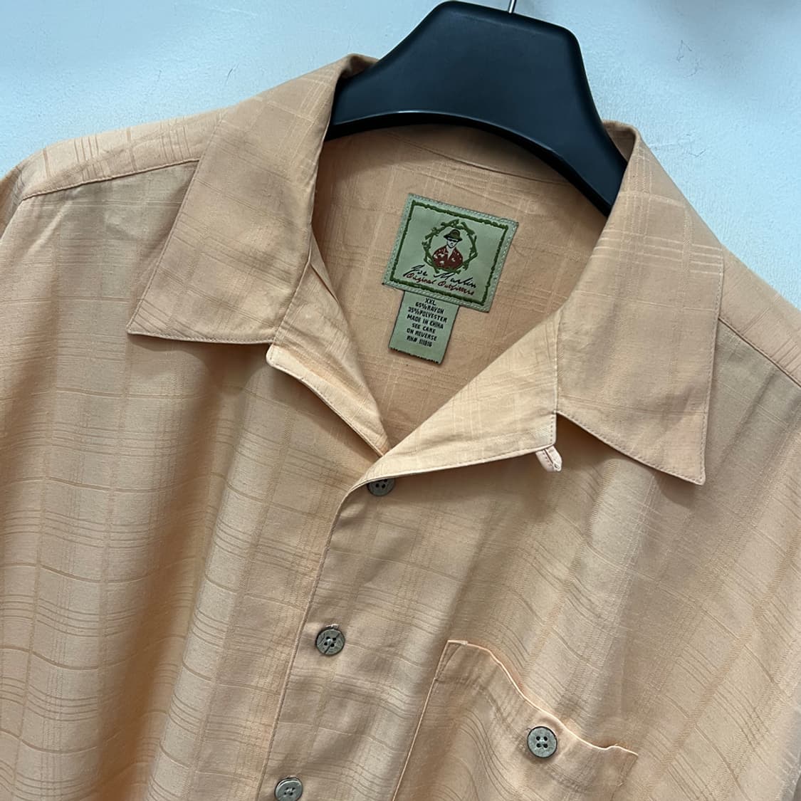 Joe Marlin 레이온 빈티지 반팔 셔츠 2XL 상품이미지3