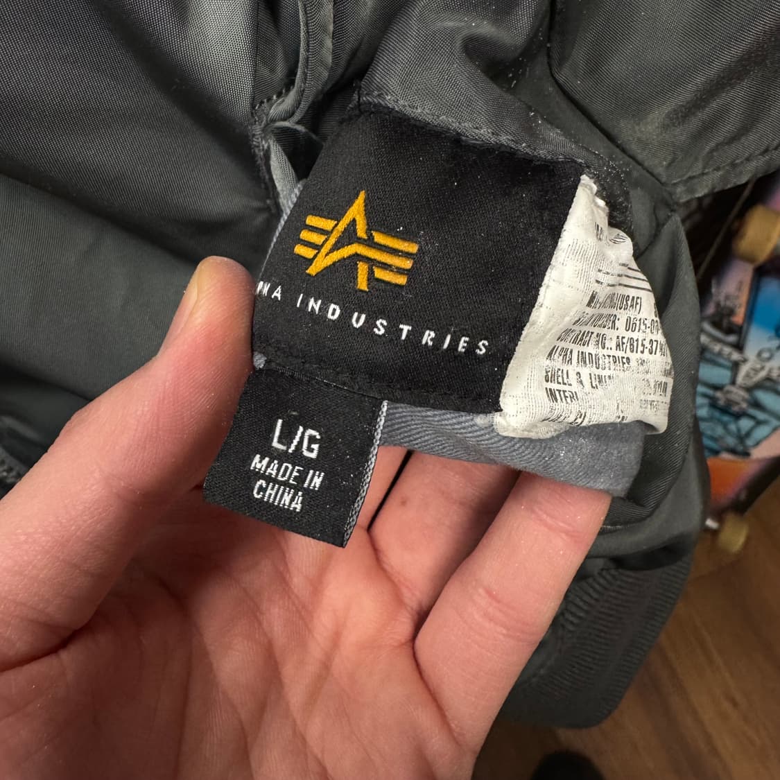 알파인더스트리 MA-1 밀리터리 항공 점퍼 사이드 포켓 포인트 건메탈 상품이미지7