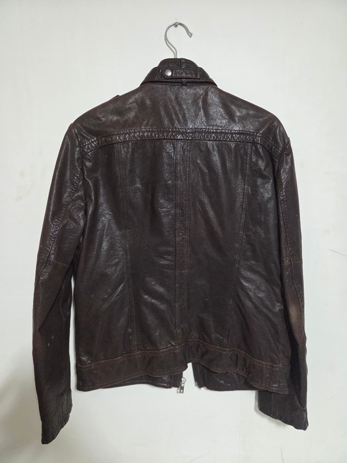 BON 브라운 레더 자켓 남성용 상품이미지2