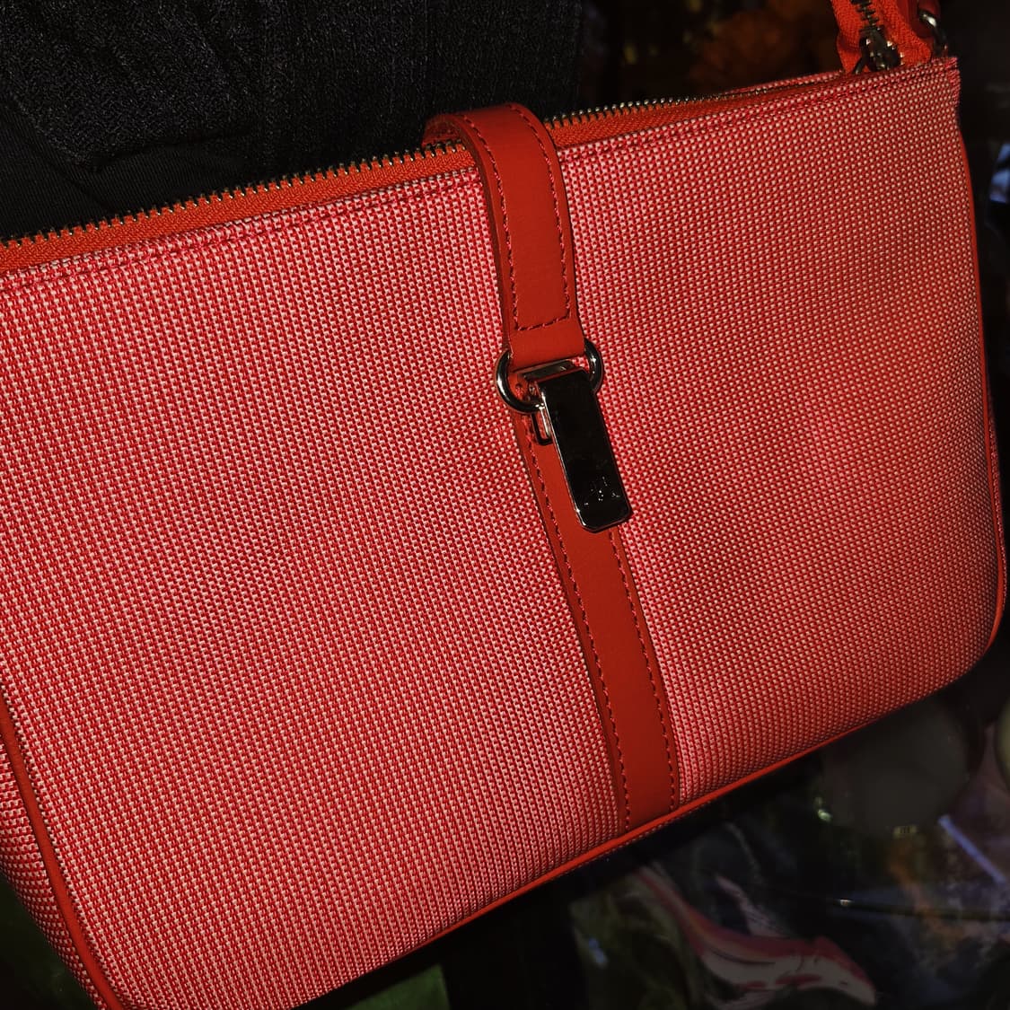 90s 꾸레쥬 자카드 레더 버클 숄더&핸드백 상품이미지9