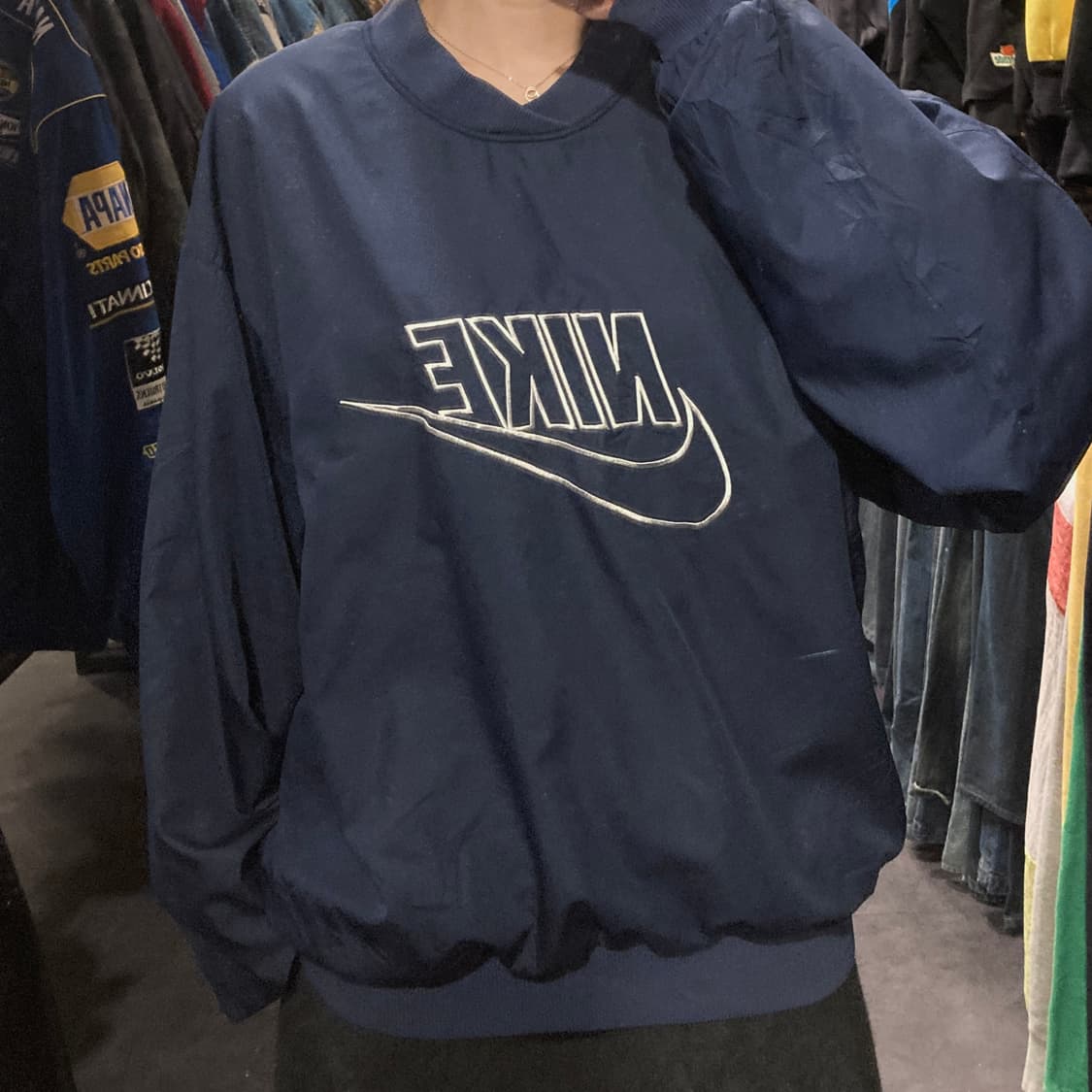 [IM]  나이키 빅로고 웜업 네이비 상품이미지4