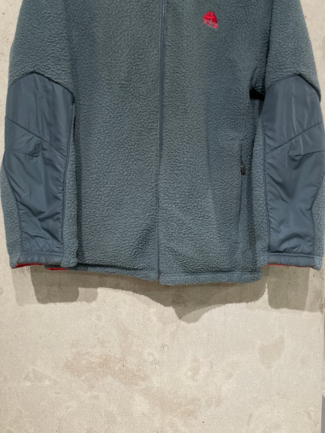 나이키 acg 레드 앤 그레이 클리마 핏 리버시블 플리스 자켓 상품이미지3