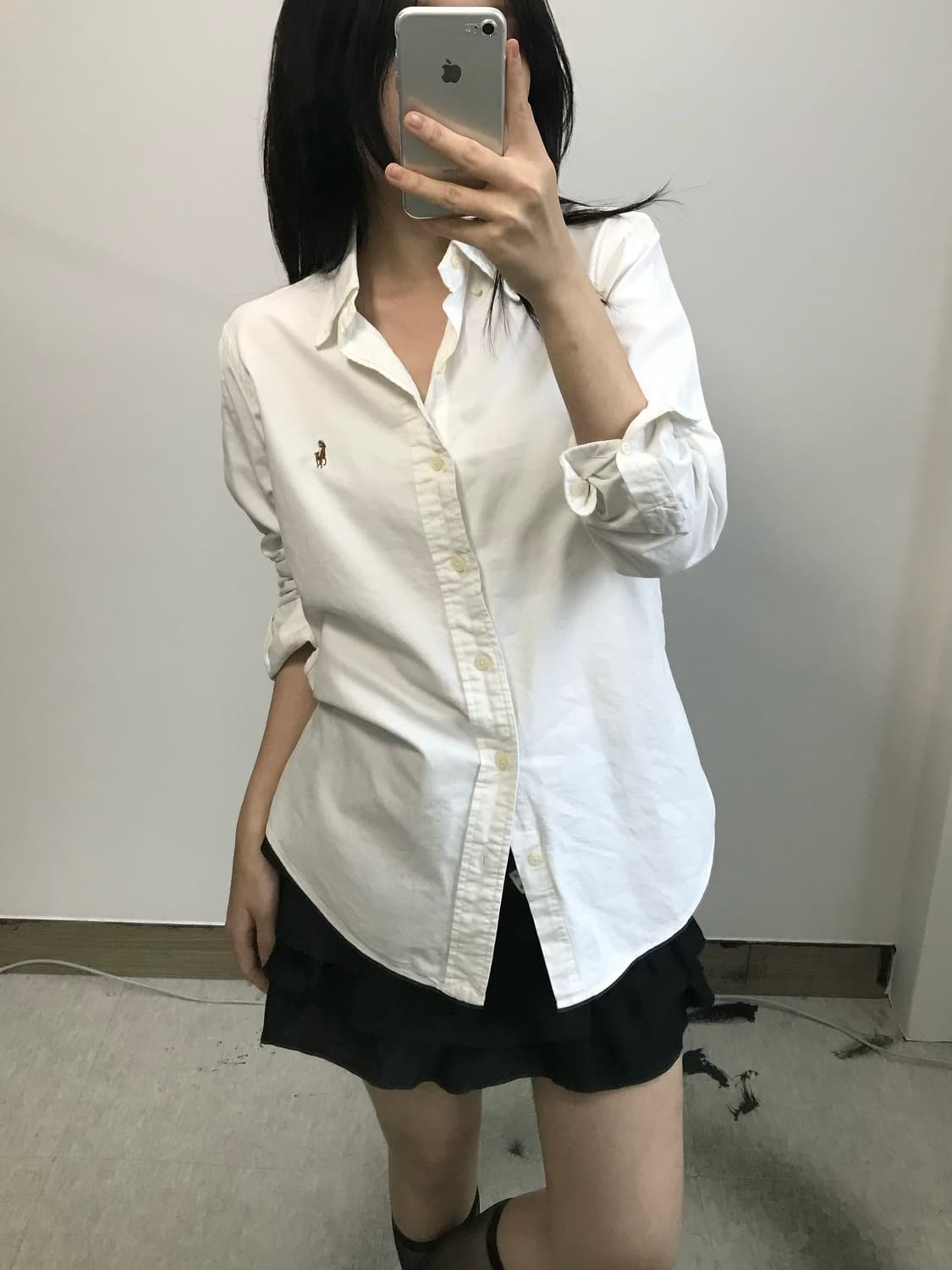 폴로 랄프로렌 화이트 옥스포드 셔츠 상품이미지1