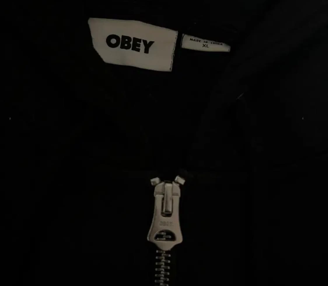 obey , 스트릿 패치 후드집업 ( 블랙 / XL )  상품이미지3