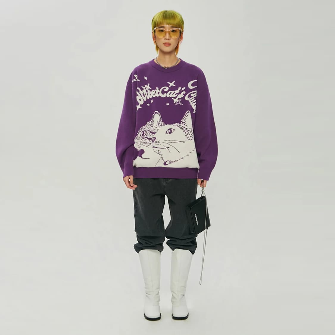 어피스오브케이크 고양이 니트 상품이미지2