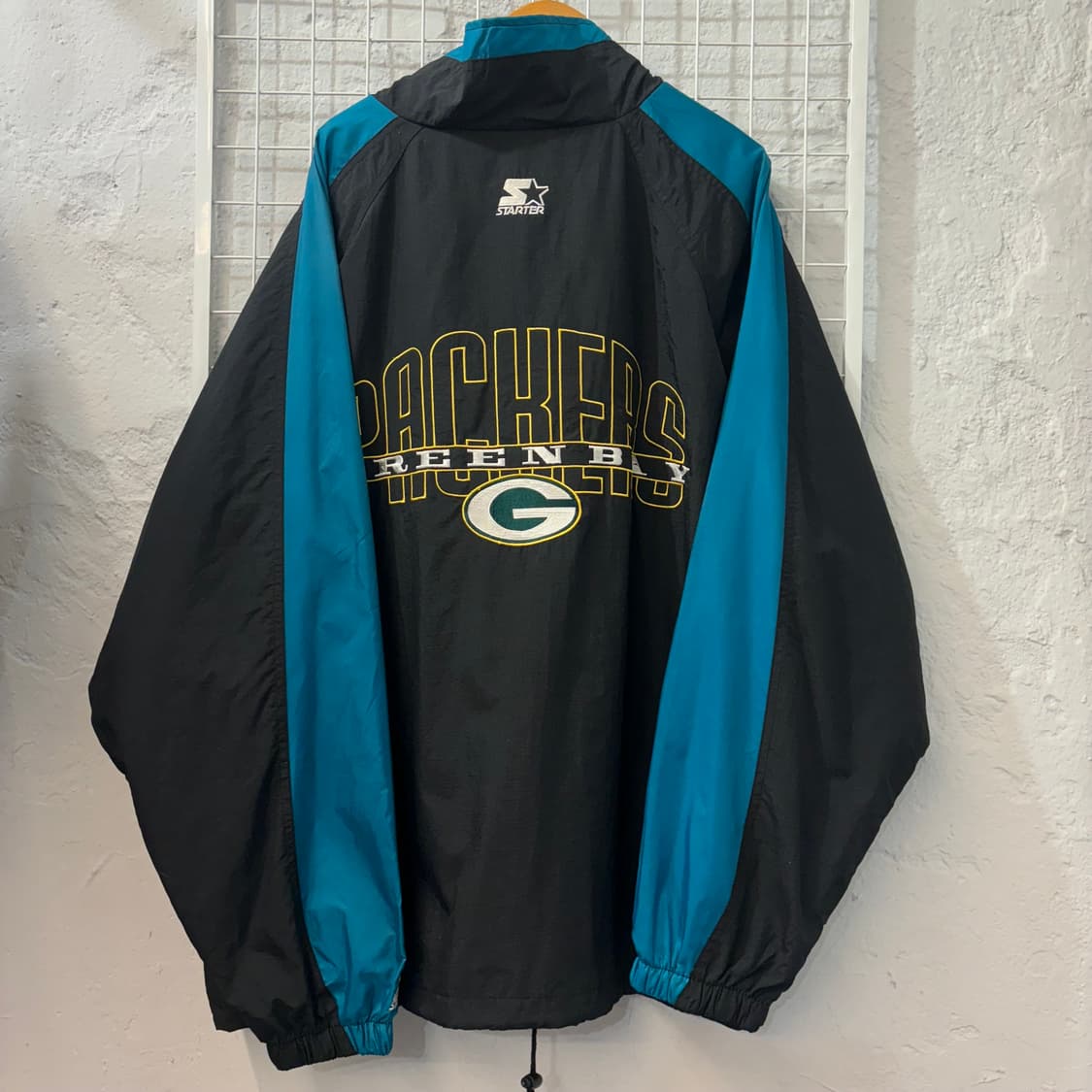 스타터 X NFL 90s 올드스쿨 그린베이 패커스 바람막이 XL 상품이미지2