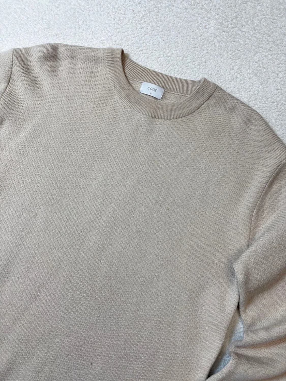 쿠어 Coor 탑필 울 라운드 니트 PN6252 상품이미지2