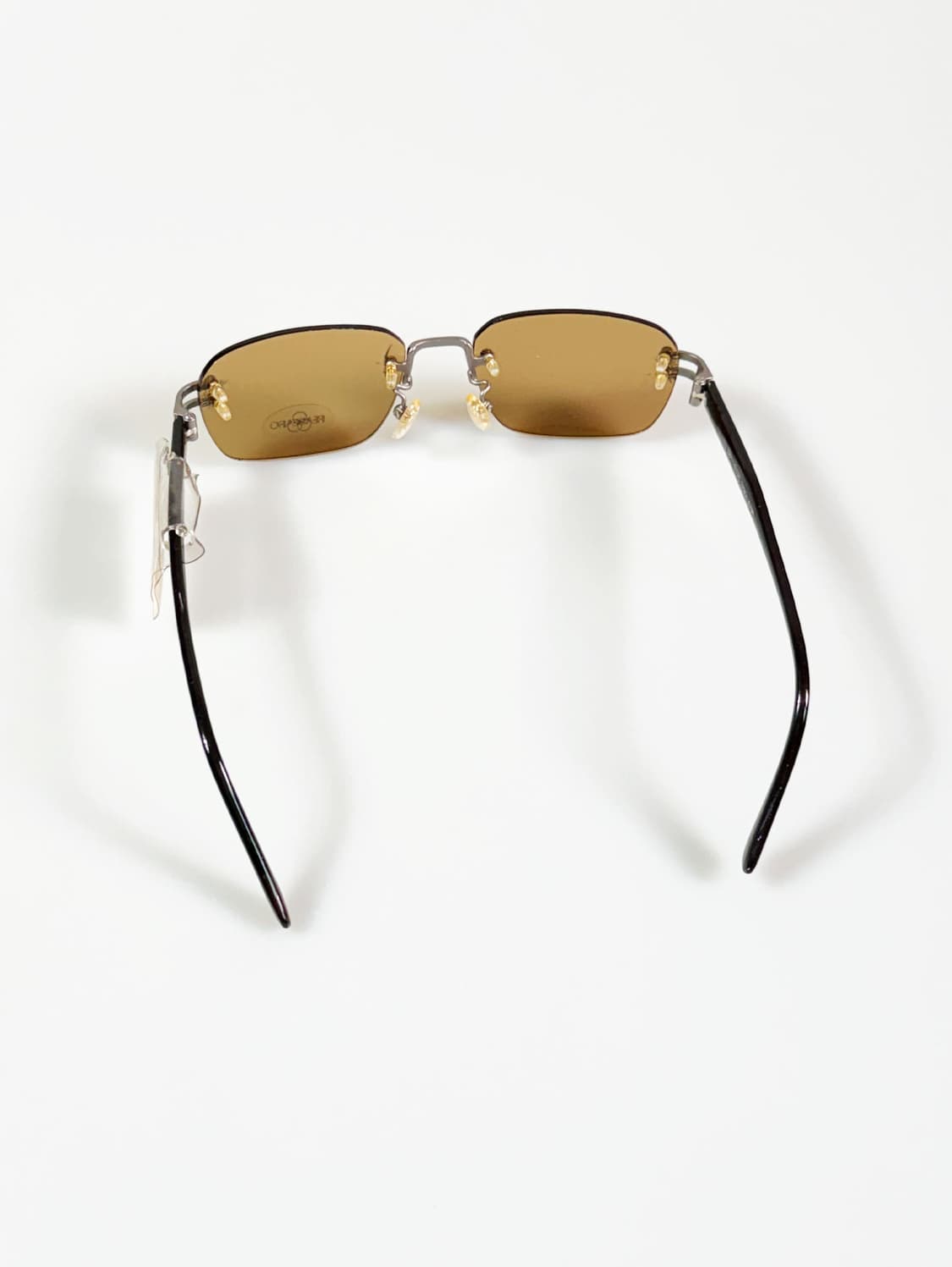 REABEARO 무테 스퀘어 메탈 프레임 빈티지 틴트 선글라스 상품이미지6