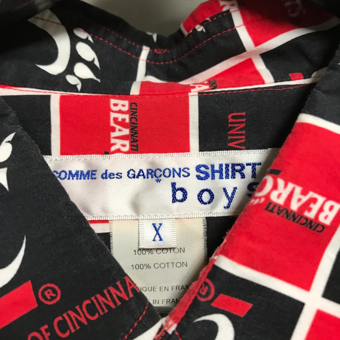 꼼데가르송 셔츠 보이 셔츠 X 상품이미지5