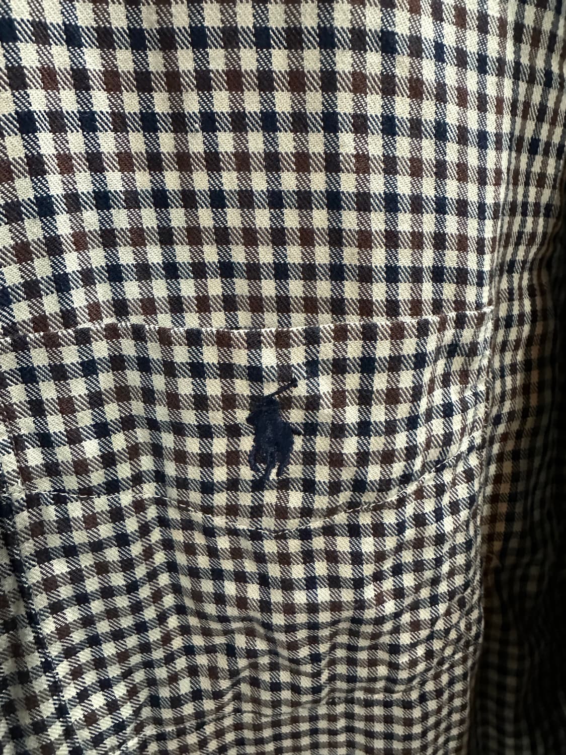 폴로 체크 셔츠 105사이즈 상품이미지4