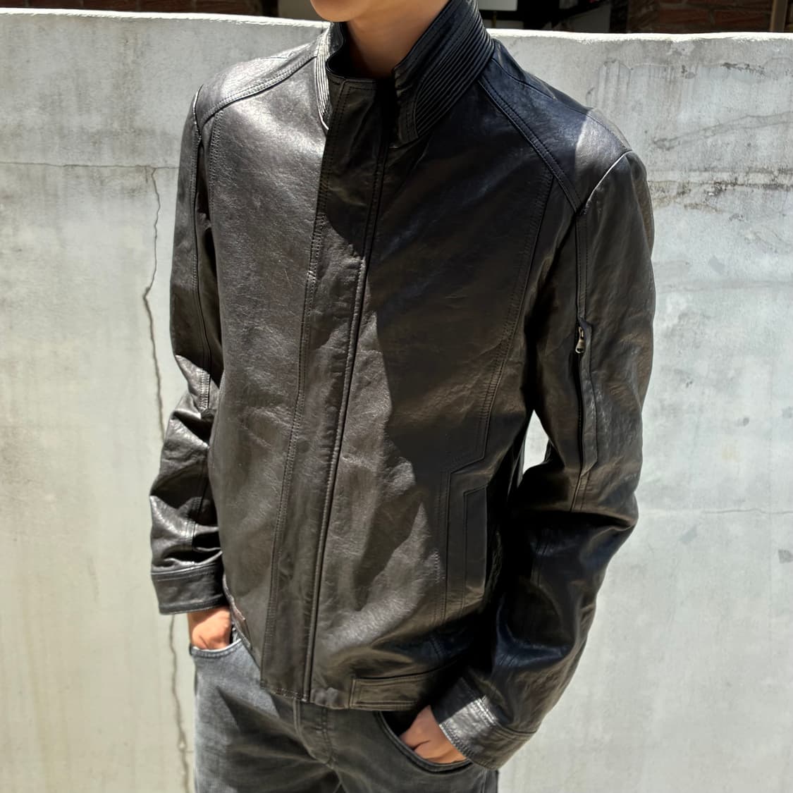 lamb skin leather jacket 상품이미지2