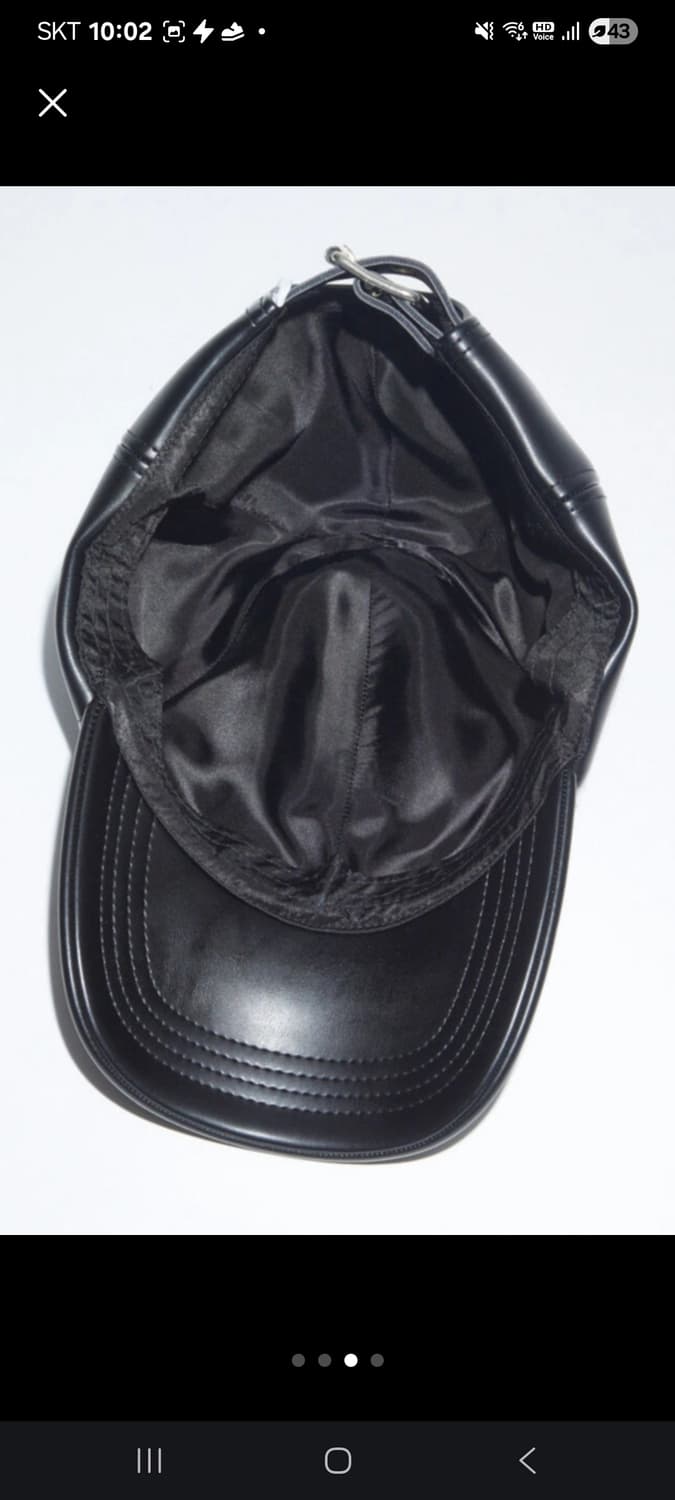 아크네스튜디오 레더 볼캡 블랙 상품이미지3