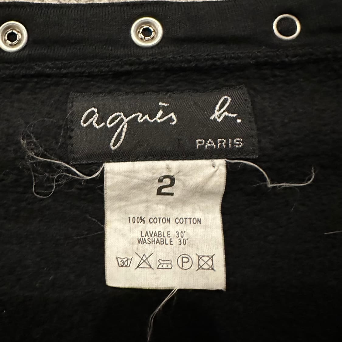 90s 아네스베 agnes b 코튼 가디건 상품이미지4