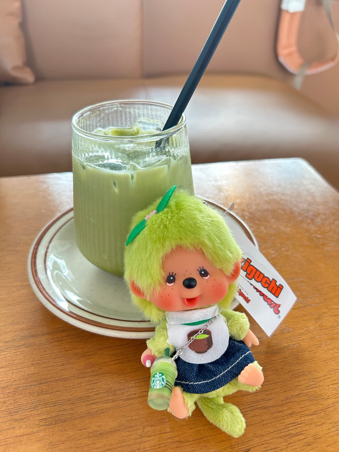 (80)정품몬치치 커스텀키링🍵🌱말차빅헤드 상품이미지5