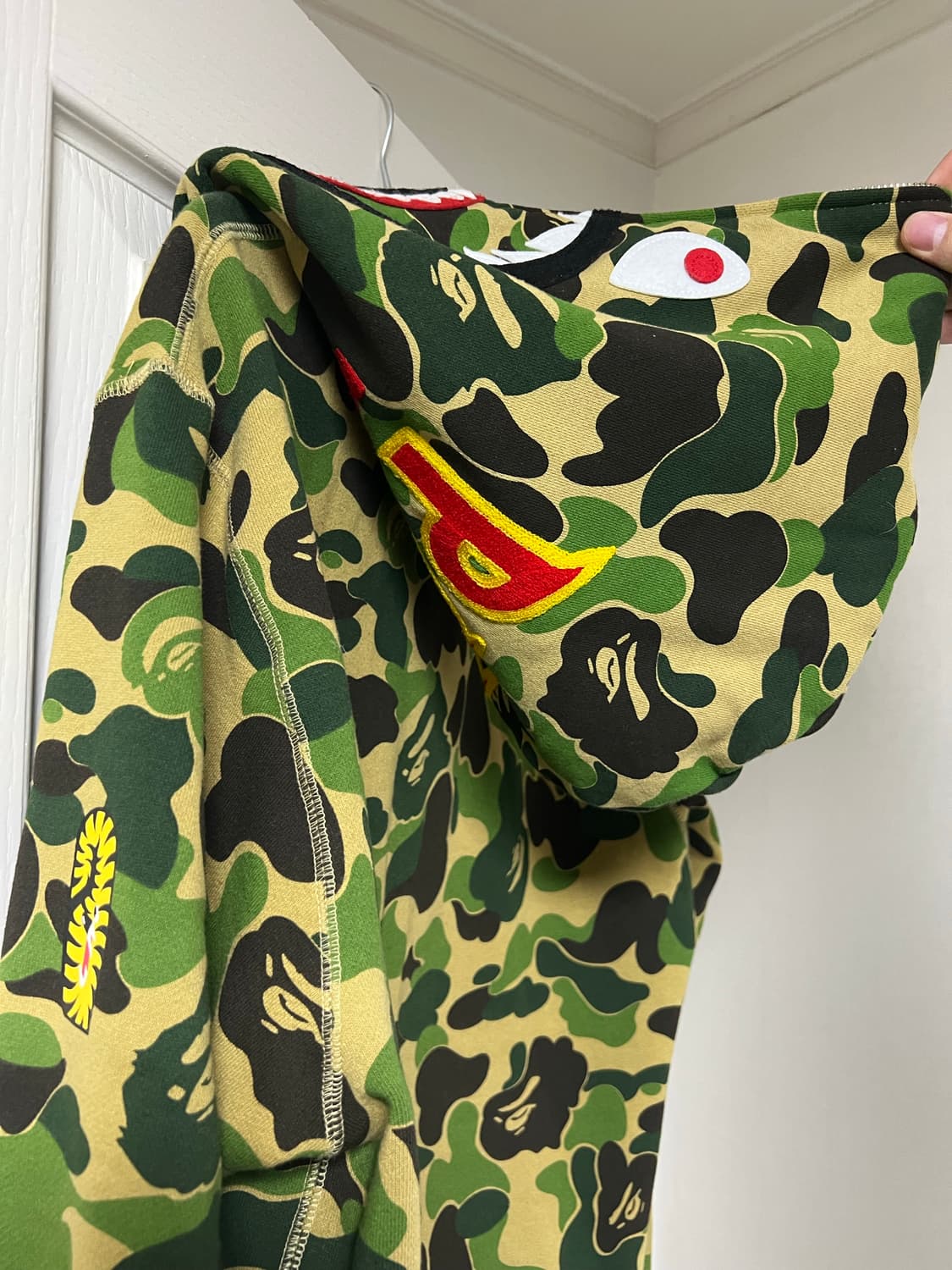 베이프 녹계 xl 실착 3회 상품이미지2