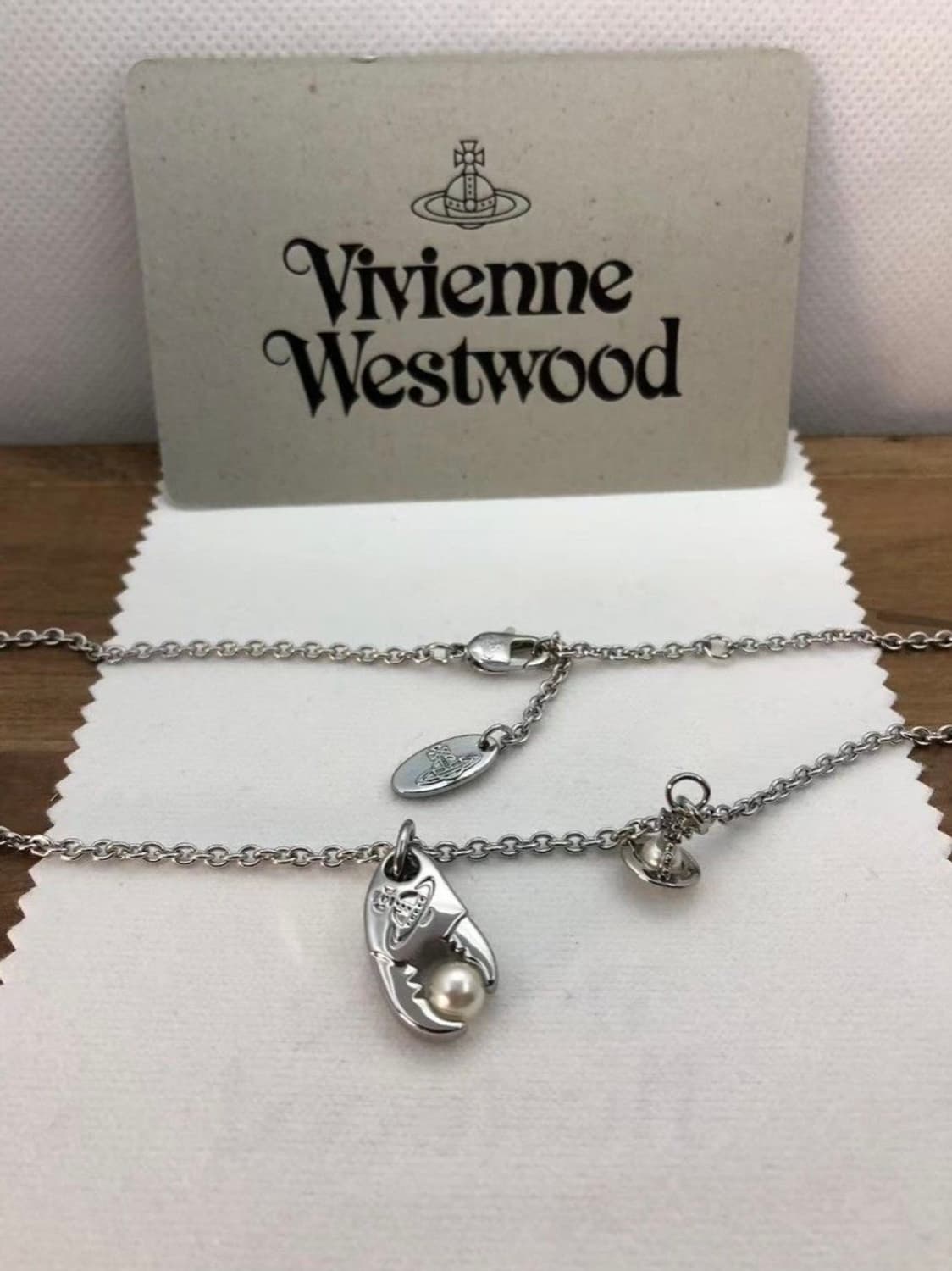비비안웨스트우드 아카이브 집게 진주 펄 팬던트 목걸이(새상품) 상품이미지2