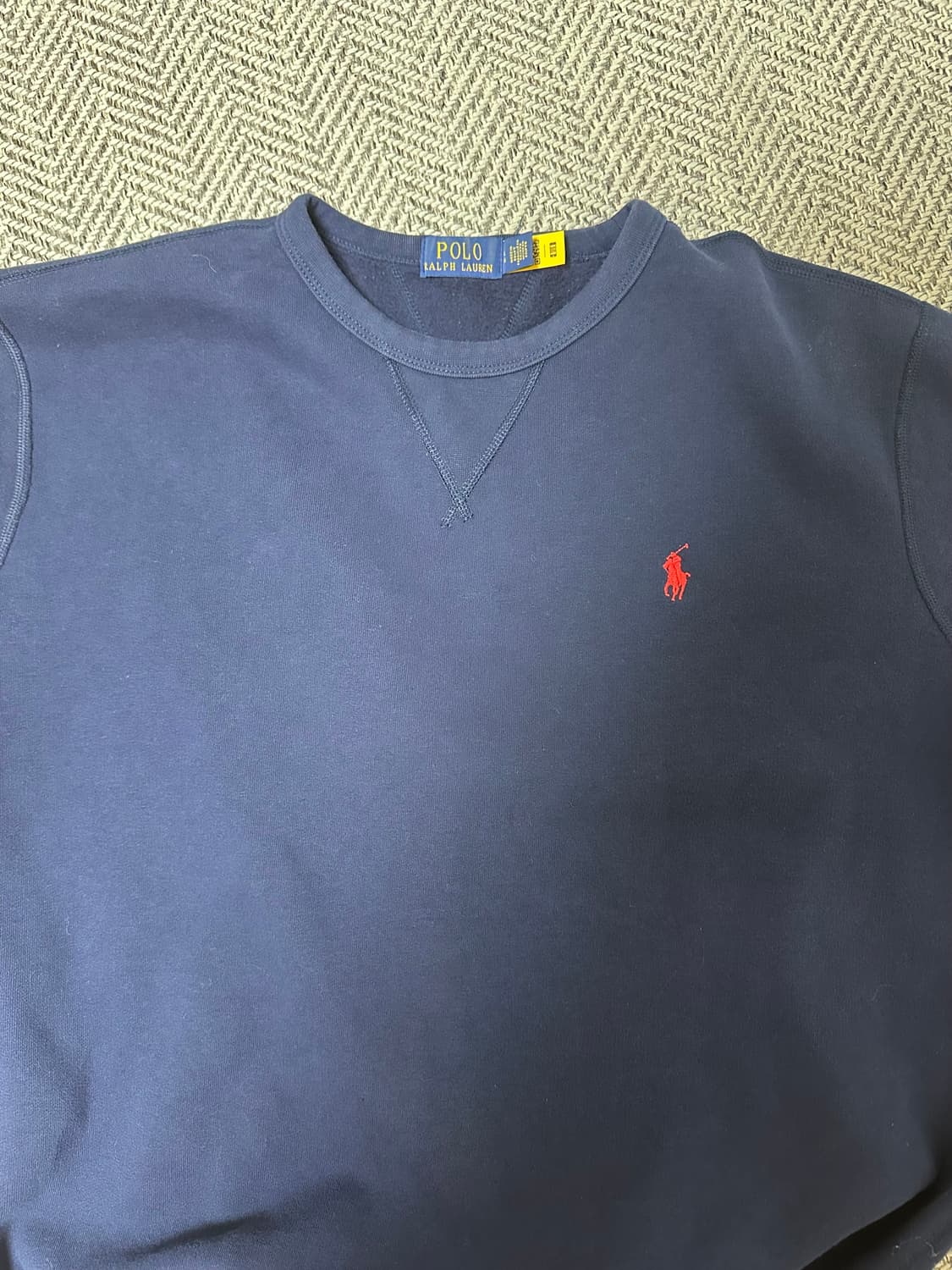 폴로 맨투맨 네이비L 상품이미지1