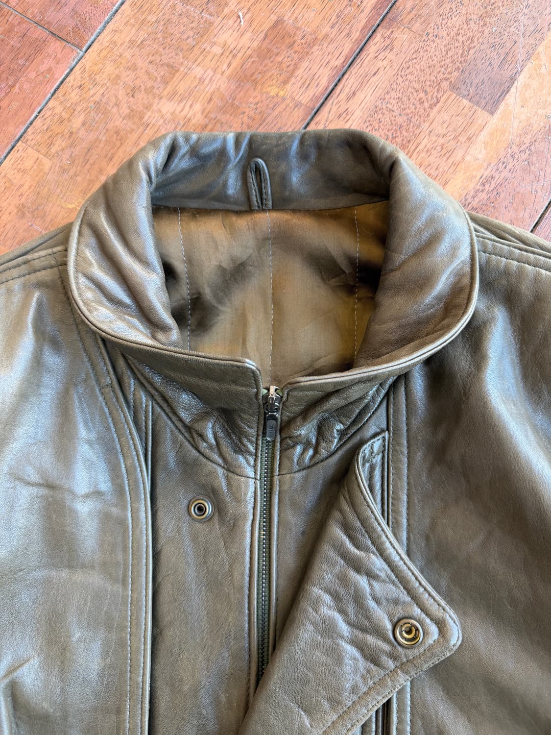 80s Italian Structural Lambskin Bomber 상품이미지6