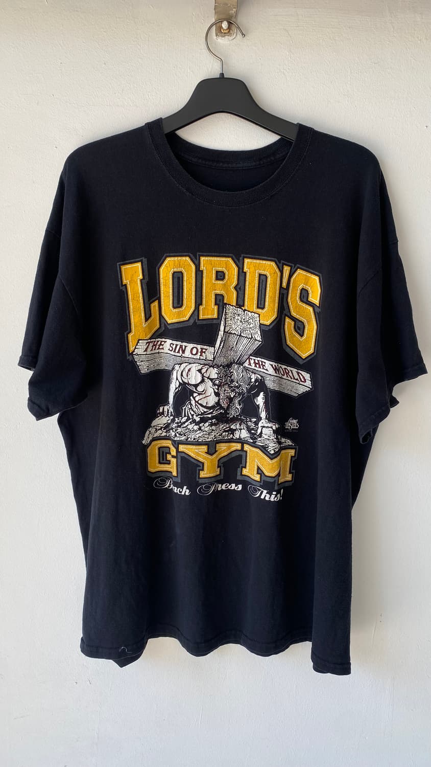 빈티지 90s jesus lords gym 지저스 로드짐 티셔츠 2xl 상품이미지1
