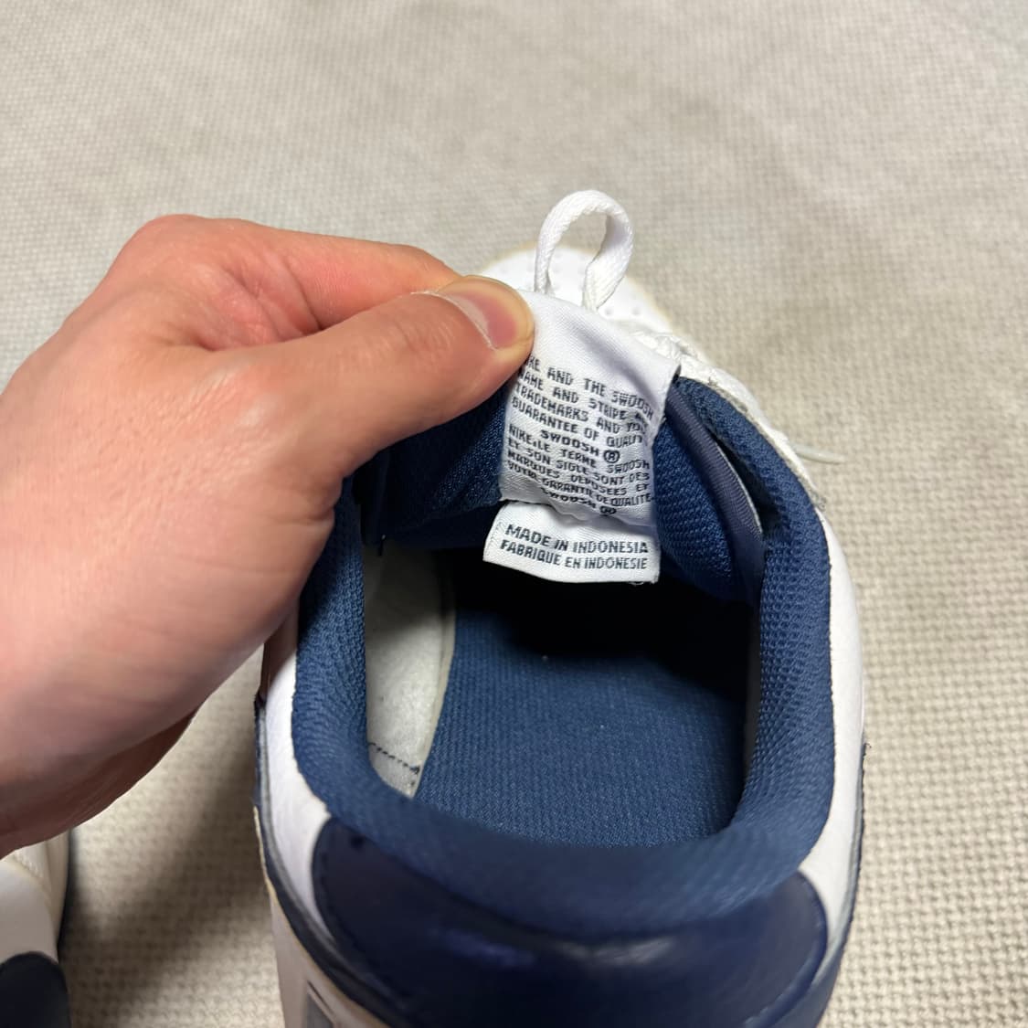 나이키 올드스쿨 덩크 흰/남 스니커즈 상품이미지4