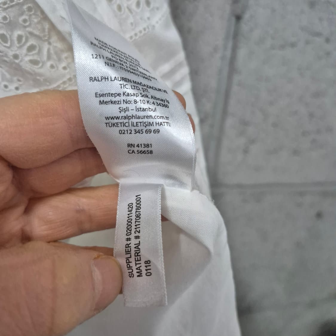  랄프로렌 폴로 아일릿 코튼 포플린셔츠 상품이미지9