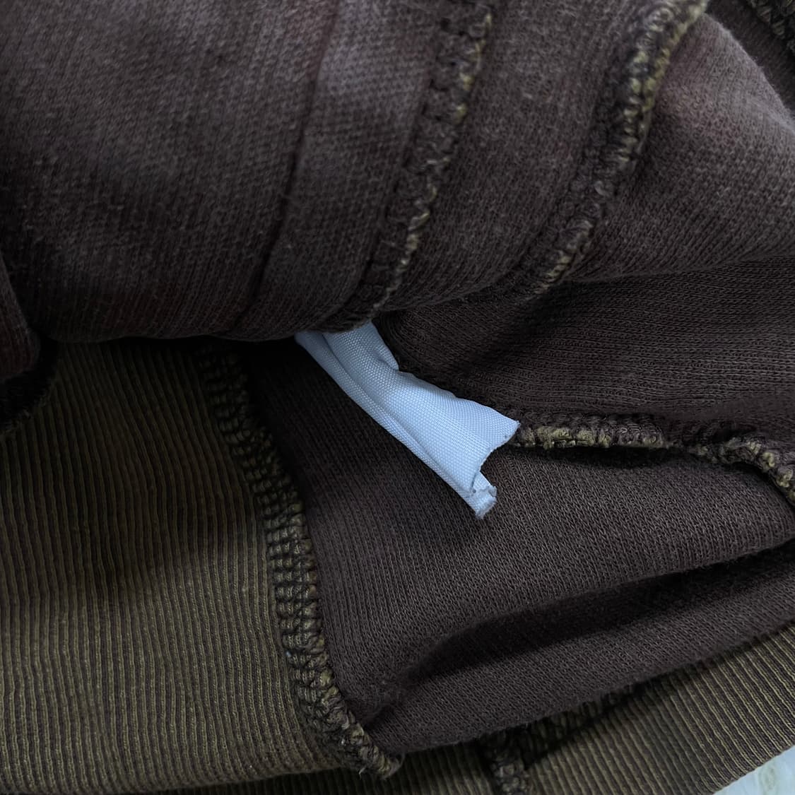 디젤 Diesel 스웻 레이싱 집업 브라운 상품이미지5