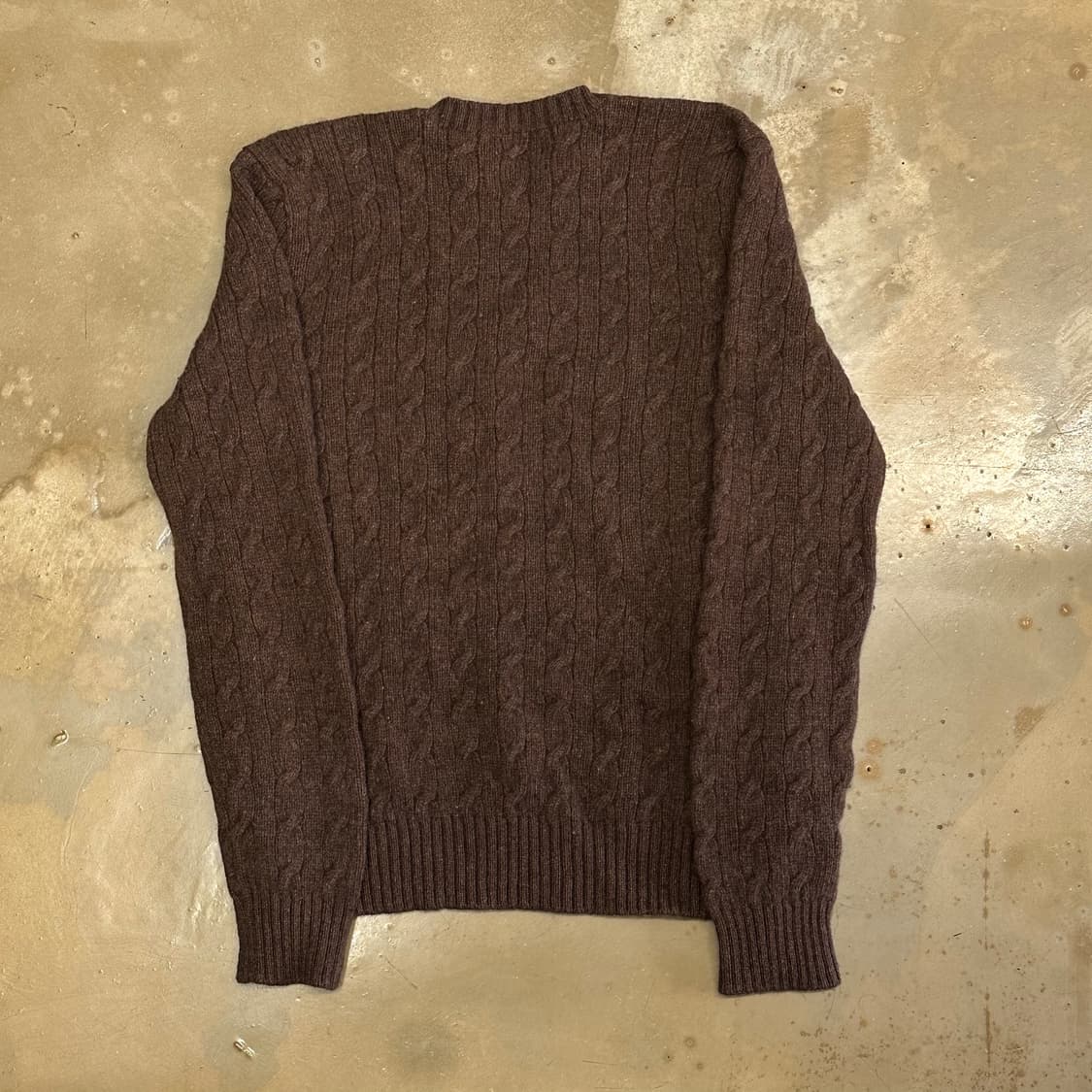 폴로랄프로렌 브라운 메리노 울 케이블 니트 상품이미지3