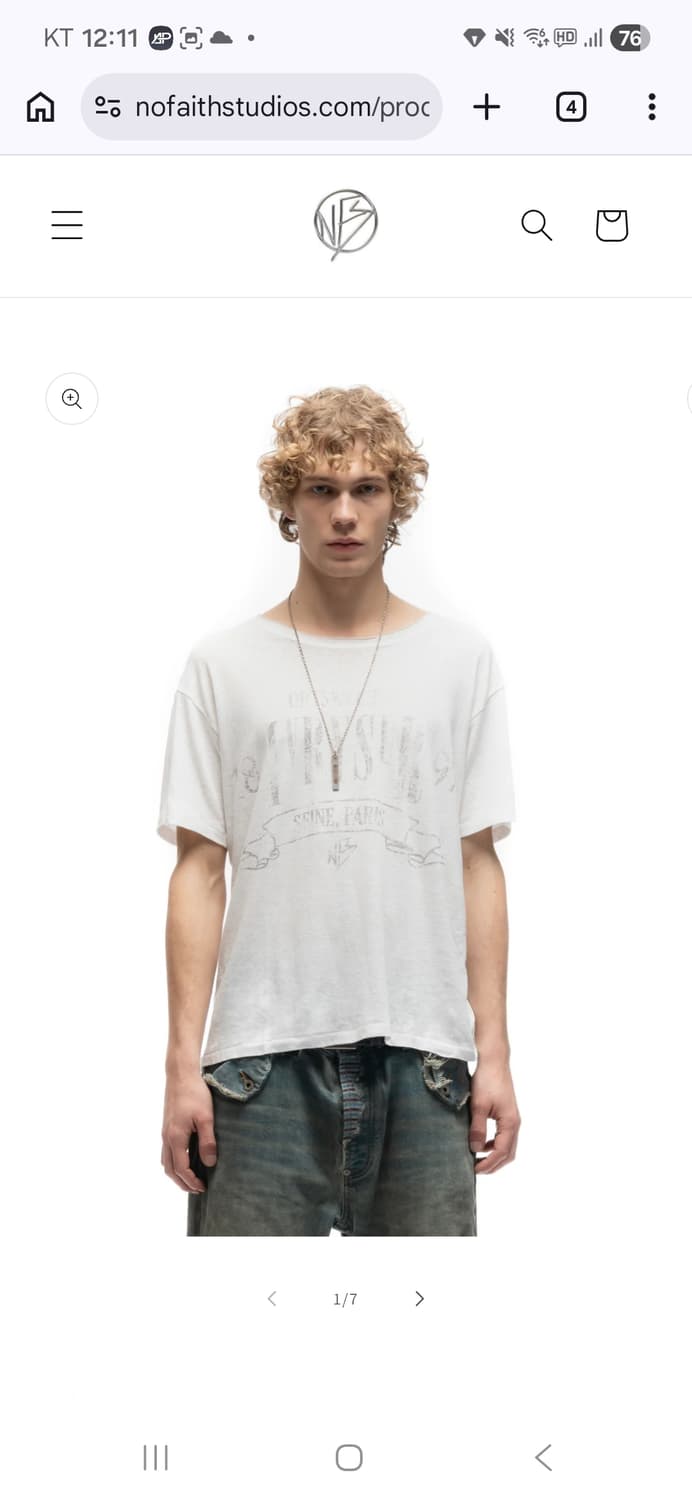 NO/FAITH STUDIOS

IVRY TEXTURED T-SHIRT 상품이미지1