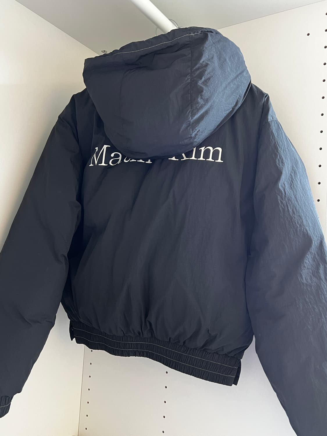 마뗑킴 크롭 후드 다운 재킷 (블랙) 상품이미지6