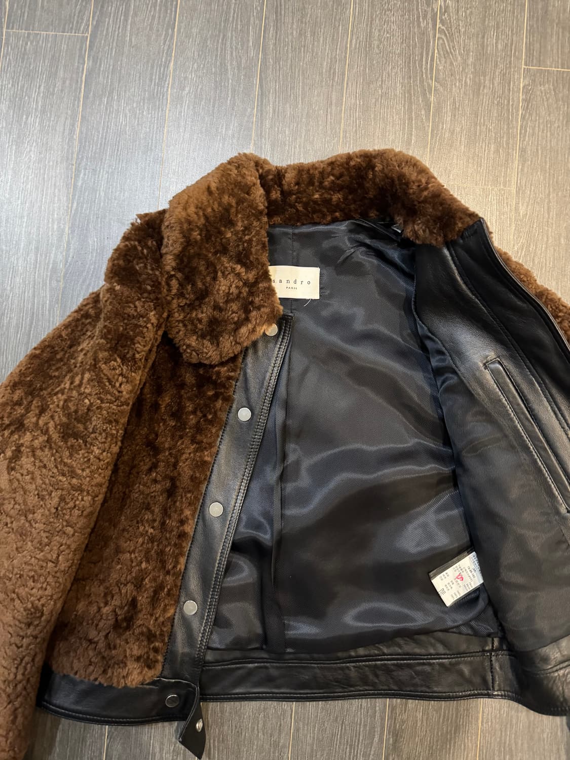 산드로 양털 자켓 상품이미지2