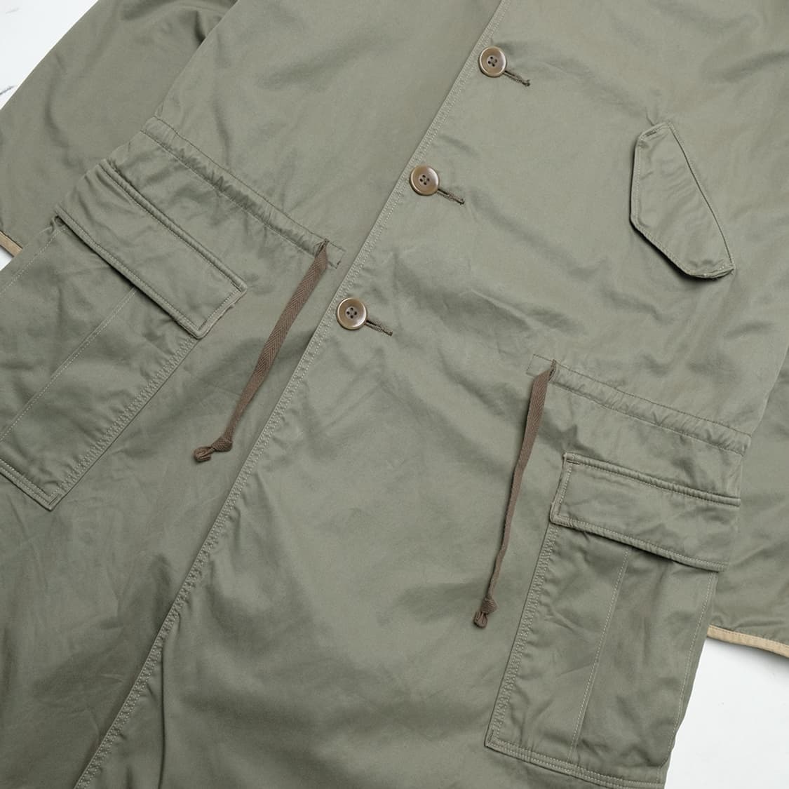 collarless fishtail coat 상품이미지3