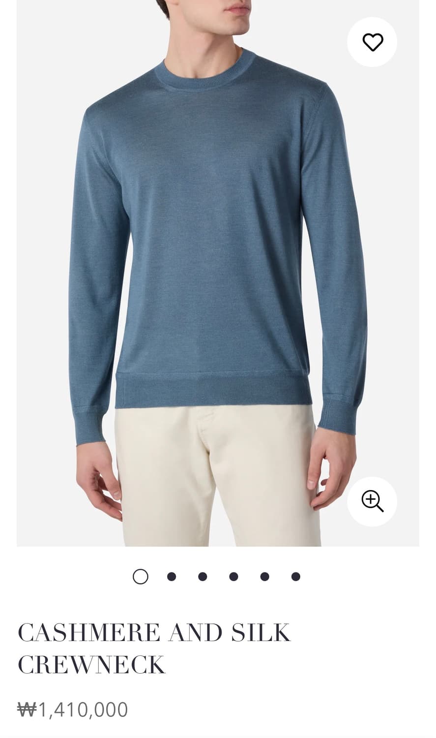 브렛 존슨 BRETT JOHNSON 캐시미어 실크 크루넥 상품이미지5