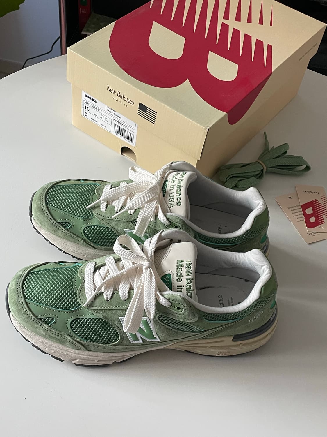 뉴발란스 993 made in USA Chive sea salt 상품이미지3