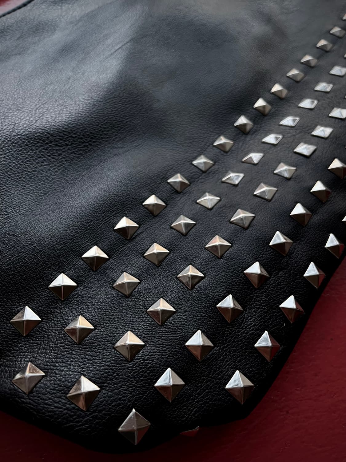 Dispark Real Leather Rock Studs Tote Bag 상품이미지7