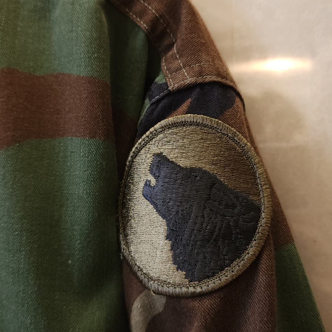 90s 미군 우드랜드 카모셔츠 BDU 미디움 레귤러 상품이미지7