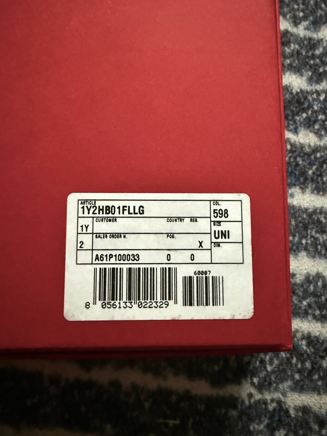 VALENTINO 발렌티노 레터링 로고 네이비 비니 상품이미지5