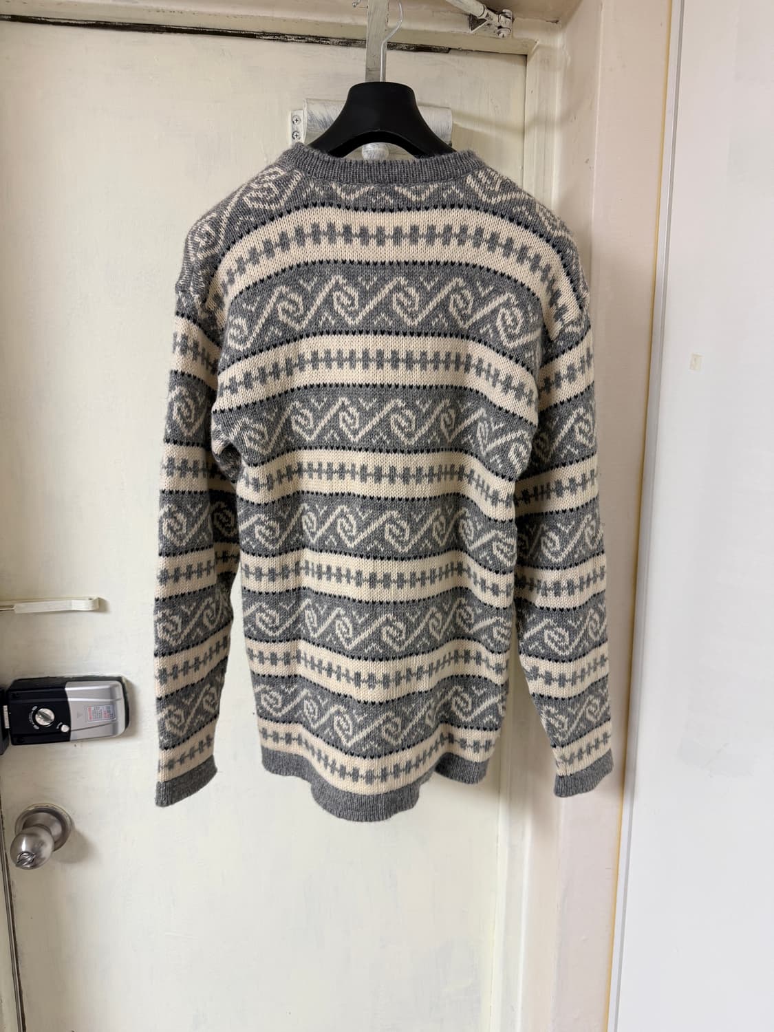 노르웨이 니팅 노르딕 패턴 울 가디건 상품이미지2